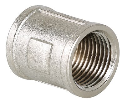 Муфта никелированная из латуни 1*1/2“Fx1*1/2”F Vieir SFN77
