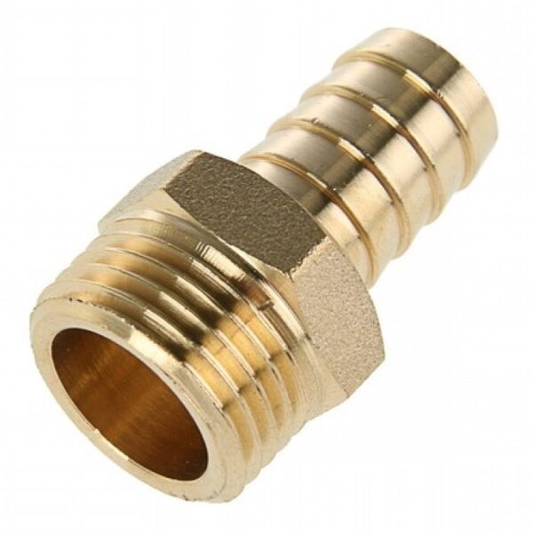 Штуцер с наружной резьбой латунный 1/2″Mx9 Vieir VRM309