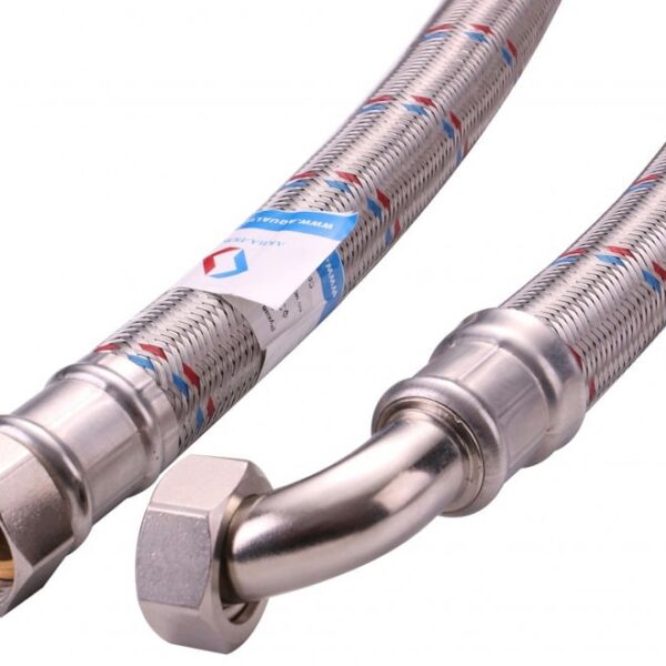 Гибкая подводка для воды угловая ГИГАНТ 1″ 100 см гайка-гайка Vieir BZLN100