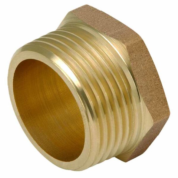 Заглушка наружная из латуни 1*1/2″M наружная резьба Vieir DTH7