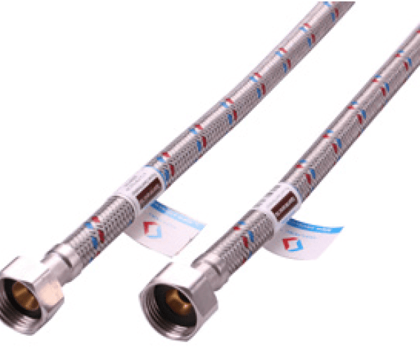 Гибкая подводка для воды 1/2″ гайка -гайка 150 см BZN150