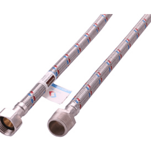 Гибкая подводка для воды 1/2″ гайка -штуцер 500 см BZW500