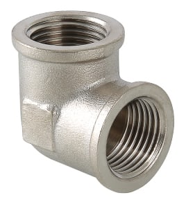 Уголок в/в никелированный из латуни 1/2″Fx1/2″F Vieir LFN33