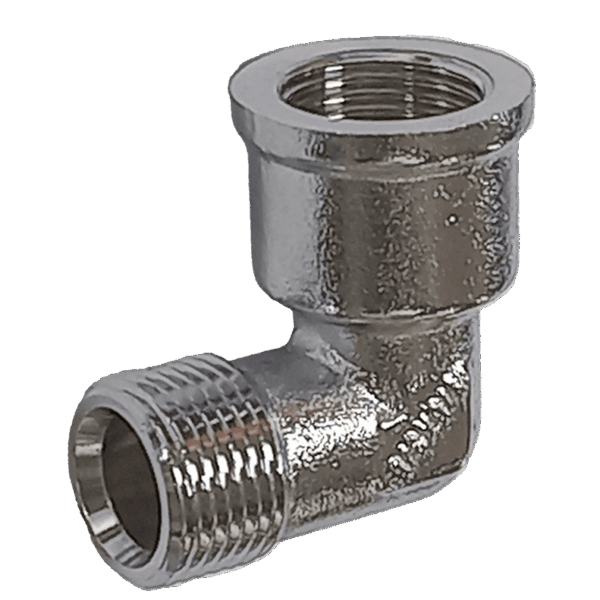 Уголок из латуни с наружной и внедрённой резьбой 3/8 Vieir PV24