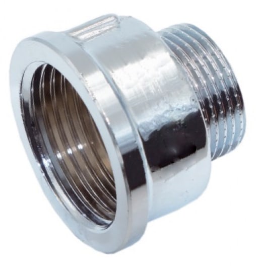 Переходник хромированный из латуни 1″Fx3/4″M Vieir SFHX54