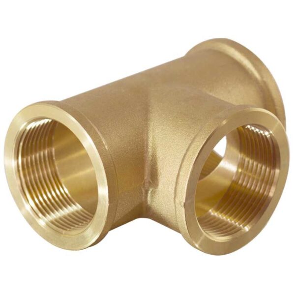 Тройник в/в/в латунный 1″Fx1/2″Fx1″F Vieir TF535