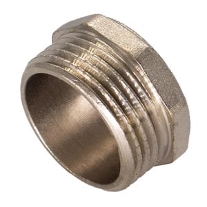 Заглушка наружная 1*1/2″M никелированная из латуни Vieir DTHN7