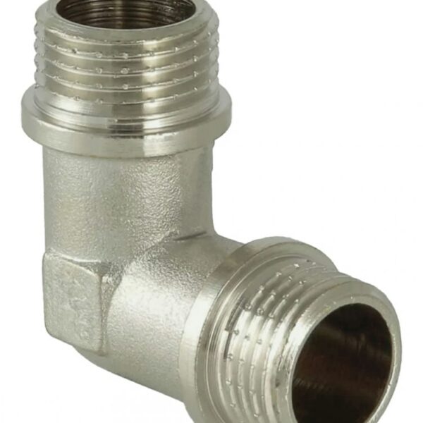 Уголок н/н никелированный из латуни 1/2″Mx1/2″M Vieir LHHN33