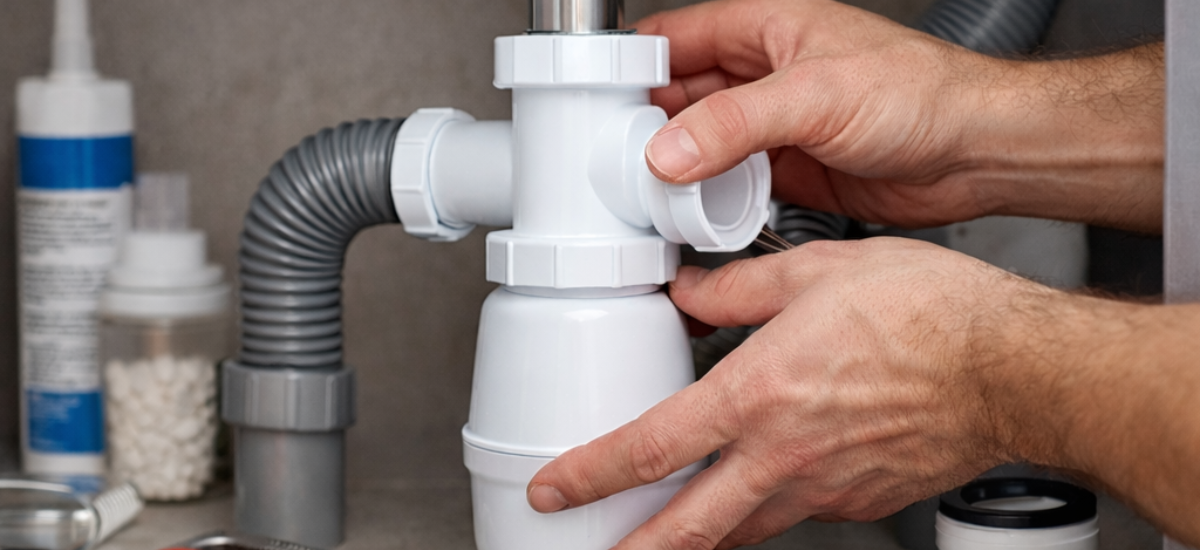 Установка сифона под раковиной своими руками с использованием сантехнических инструментов