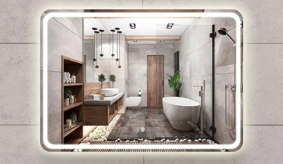 Зеркало в ванную с подогревом