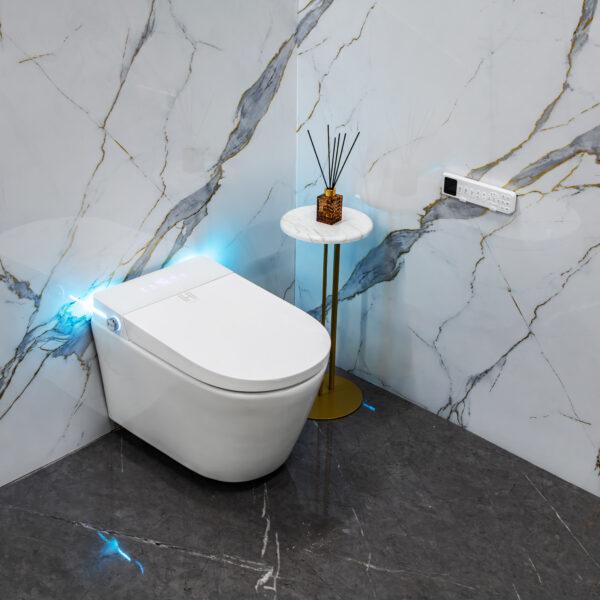 Умный смарт унитаз Hatico Pro FlushBot Aero Подвесной Белый (Встроенный керамический бак)