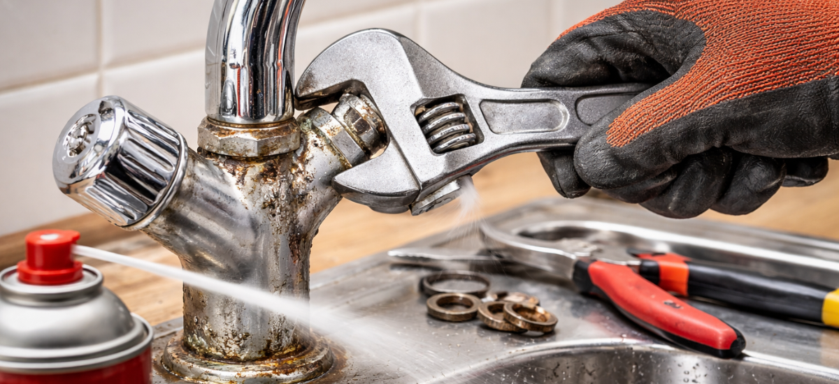 Как открутить прикипевший смеситель: пошаговое руководство