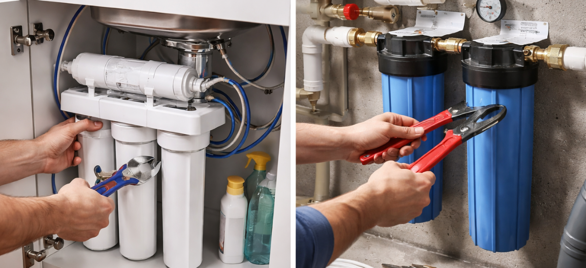 Установка фильтра для воды