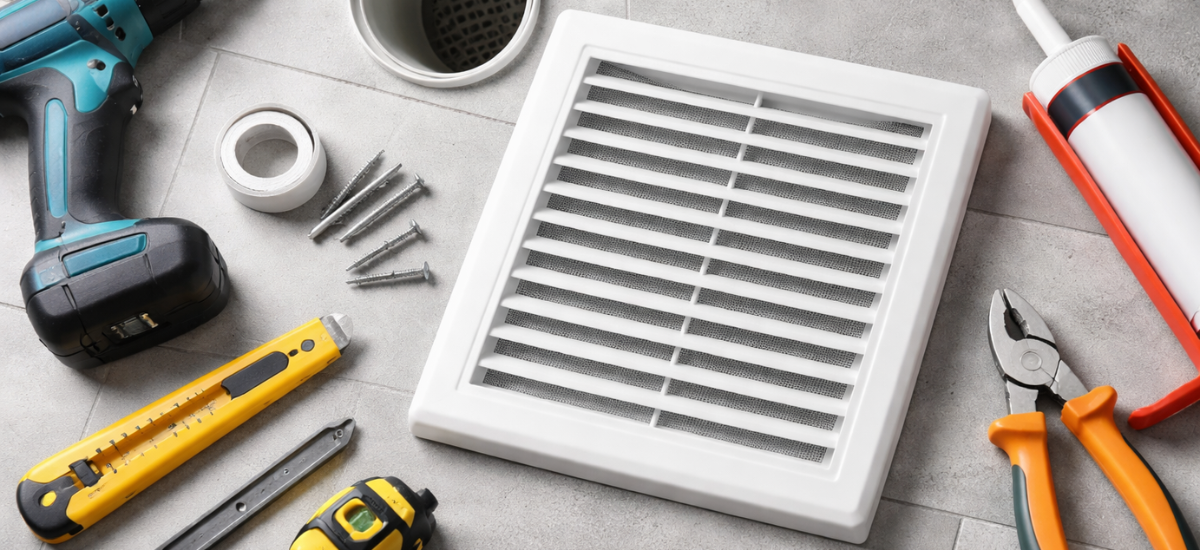 Установка вентиляционной решетки — инструменты и комплектующие для монтажа