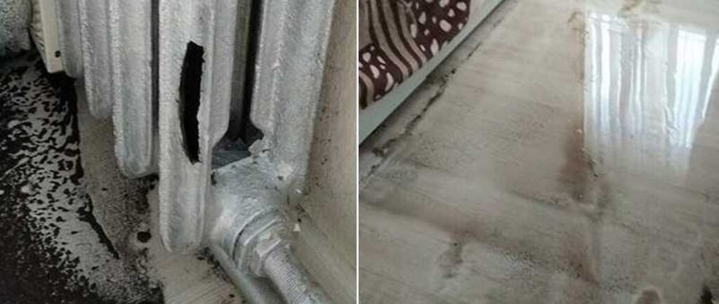 что делать лопнула труба отопления